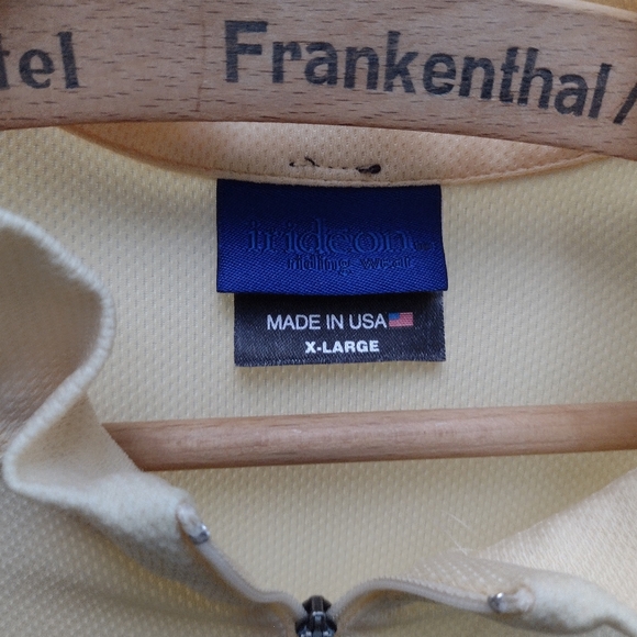 XL Irideon yellow equestrian zip top - Picture 2 of 8